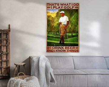 Golfen terwijl je bier drinkt van Christopher Deitch