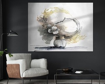 Japandi still life, Ikebana style. by Studio Pieternel