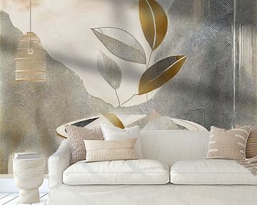 Japandi / Wabi-Sabi Kunst. Organische Formen.