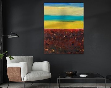 Ciel d'été au coucher du soleil sur Helia Tayebi Art