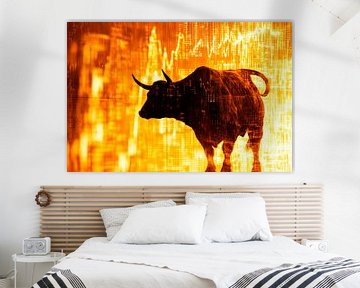 Stiersilhouet voor grafische afbeeldingen - Financiën van Poster Art Shop