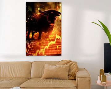 Grafische analyse van bullmarkten - Dynamisch van Poster Art Shop