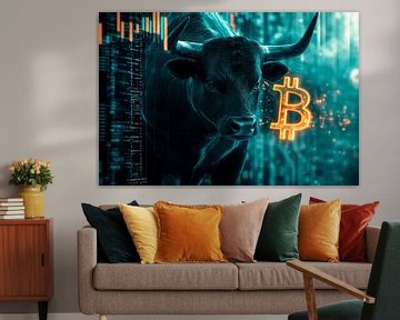 Bull market for cryptocurrencies - Futuristic by Poster Art Shop