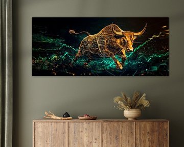 Digitale stier met trendgrafiek van Poster Art Shop