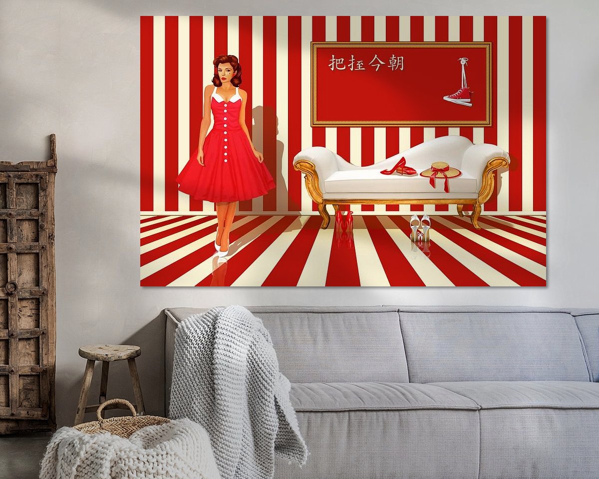 Example of the artwork in a room