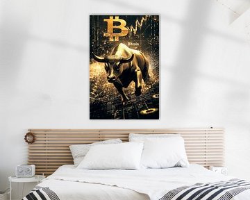 Sterke bull-markt voor Bitcoin van Poster Art Shop