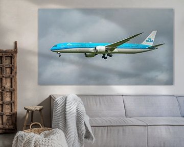 Landende KLM Boeing 787-10 Dreamliner. van Jaap van den Berg