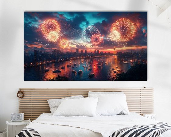 Example of the artwork in a room