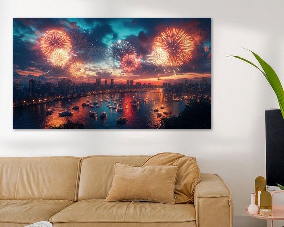 Example of the artwork in a room