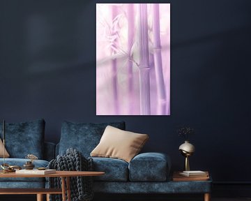Bamboo sticks in soft pastel colours by Poster Art Shop
