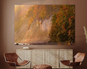 Kreideküste im Herbstlicht von Martin Wasilewski