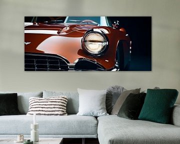 Klassischer Sportwagen in Nahaufnahme von Poster Art Shop