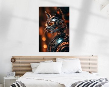 Robotkat met futuristisch ontwerp van Poster Art Shop