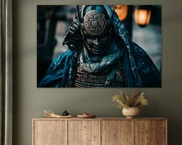 Ridder in harnas met helm van Poster Art Shop
