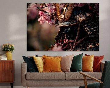 Samurai armour with cherry blossoms by Poster Art Shop