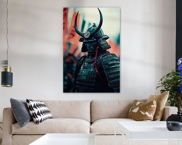 Samurai armour with helmet - Historical by Poster Art Shop