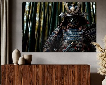 Samouraï dans la forêt de bambous - Mystique sur Poster Art Shop