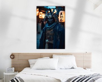 Samurai in traditional dress by Poster Art Shop