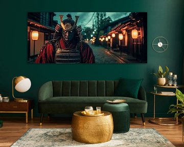 Samurai in traditional armour - Dramatic by Poster Art Shop