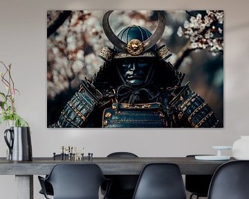 Samurai in traditional armour by Poster Art Shop