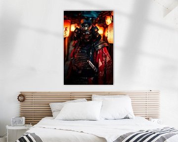 Samurai in traditional armour by Poster Art Shop