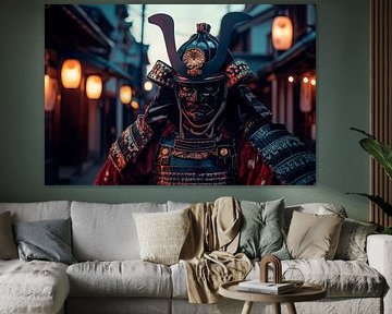 Samurai in traditional armour by Poster Art Shop