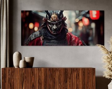 Samurai in traditional armour by Poster Art Shop