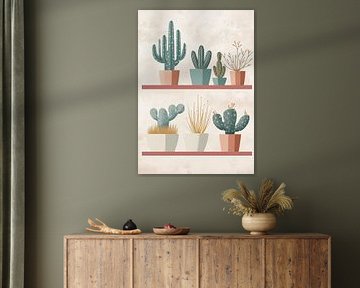 Cactus on the shelf by Liv ter Riet