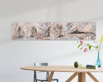 Panorama kunstwerk engelen van Emiel de Lange