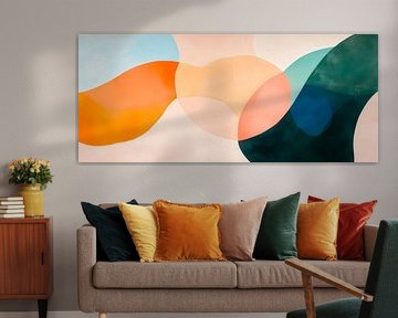 Abstract colour forms - Modern and colourful by Poster Art Shop