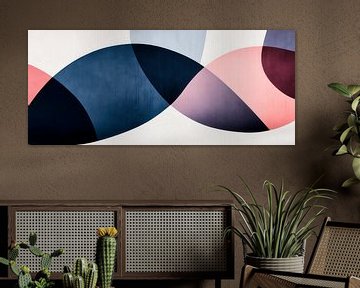 Abstracte kleurvormen - modern en elegant van Poster Art Shop