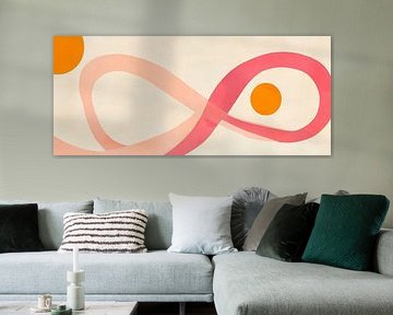 Abstrakte Linien und Formen mit Farben von Poster Art Shop