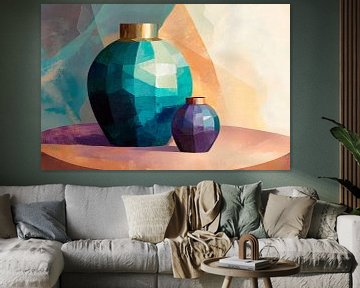 Abstracte vazen in geometrische stijl van Poster Art Shop