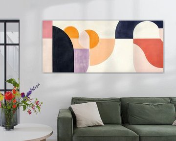 Abstract geometric shapes - Coloured by Poster Art Shop
