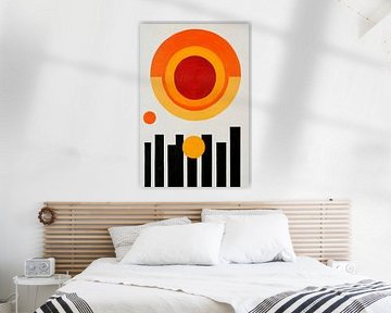 Abstract geometric shapes - play of colours by Poster Art Shop