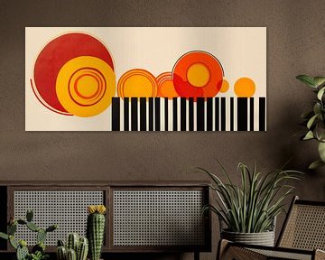 Abstracte cirkelvormige compositie van Poster Art Shop