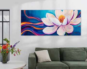 Floral fantasy in vibrant colours by Poster Art Shop