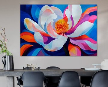 Colourful flower illustration - Abstract by Poster Art Shop
