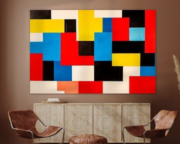 Bright geometric colour composition by Poster Art Shop