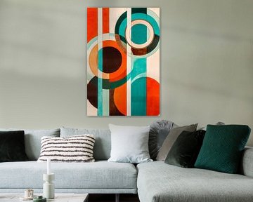 Geometrisch kleurenpatroon - modern en grafisch van Poster Art Shop