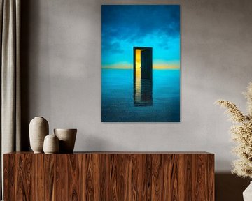 Door in the water - Surreal viewpoint by Poster Art Shop