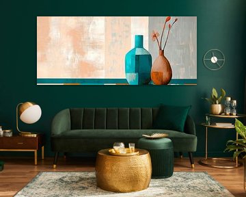 Nature morte aux vases dans les tons pastel sur Poster Art Shop