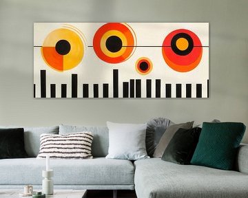 Coloured geometric shapes - Abstract by Poster Art Shop