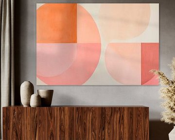 Geometric shapes in pastel colours by Poster Art Shop