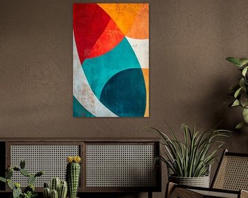 Abstract geometric composition by Poster Art Shop