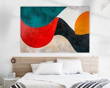 Abstrakte Farbkomposition – Modern von Poster Art Shop