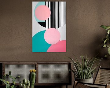 Geometric shapes in pastel colours by Poster Art Shop