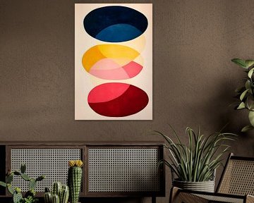 Abstracte kleurencompositie - Modern van Poster Art Shop