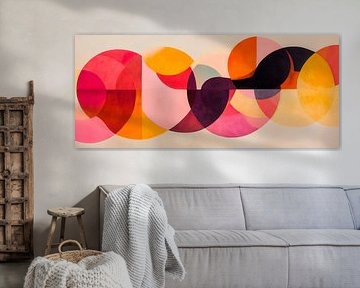 Colourful geometric shapes - Abstract by Poster Art Shop