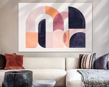 Abstract geometric shapes - play of colours by Poster Art Shop